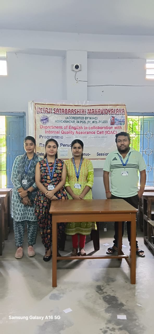 Our students(Major) attending classes as part of Faculty Exchange Program.